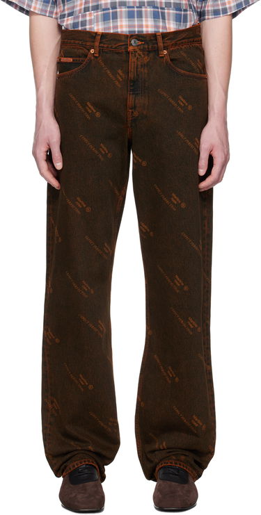 Džínsy Martine Rose Martine Rose Relaxed Fit Jeans Hnedá | 229WD06204, 0