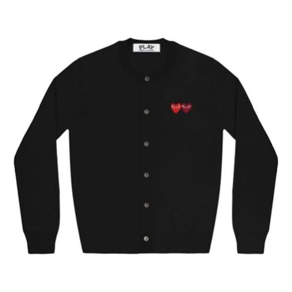 Sveter Comme des Garçons COMME des GARCONS PLAY Double Heart Cardigan Čierna | AZ-N057-051-1, 0