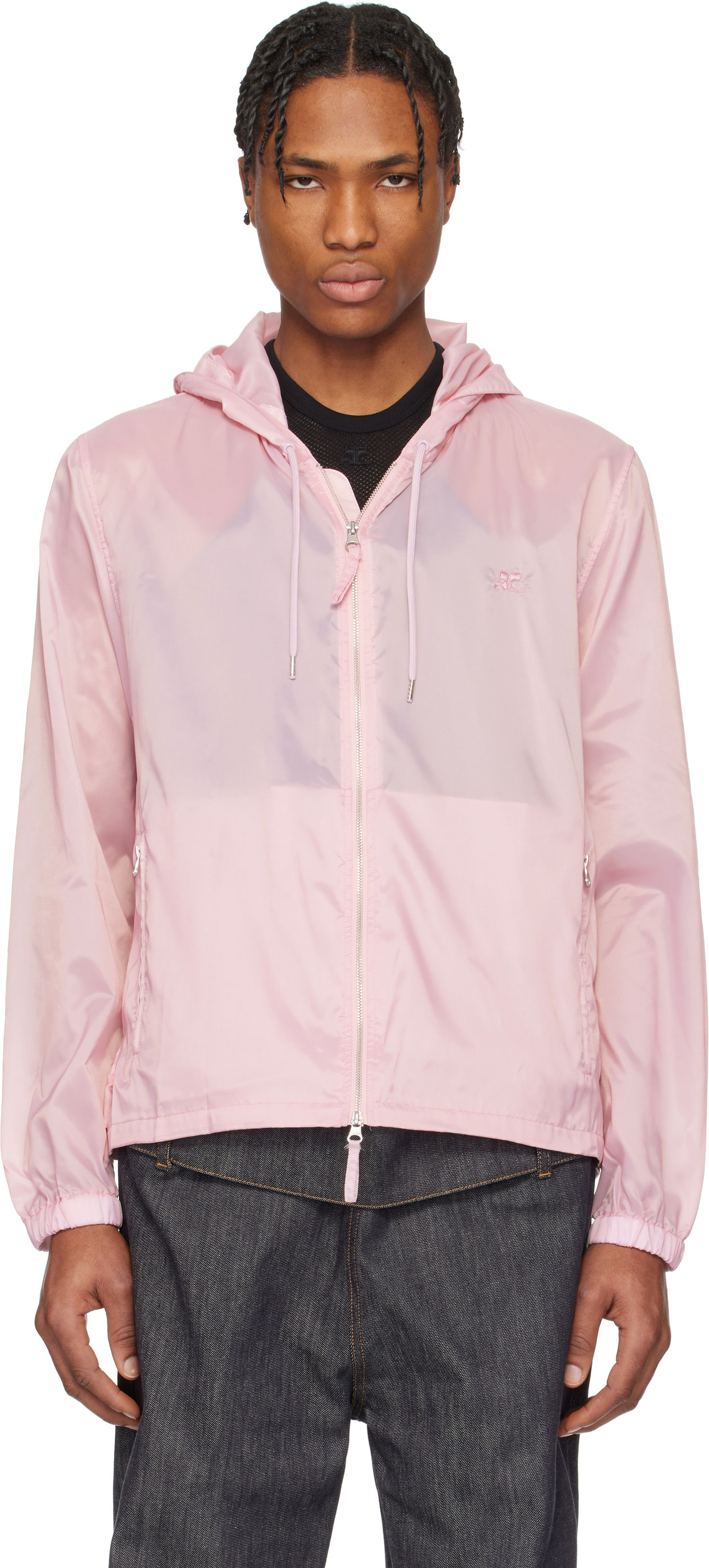 Vetrovka Courrèges Courrèges Hooded Windbreaker Jacket Ružová | 125CMA198NY0043, 0