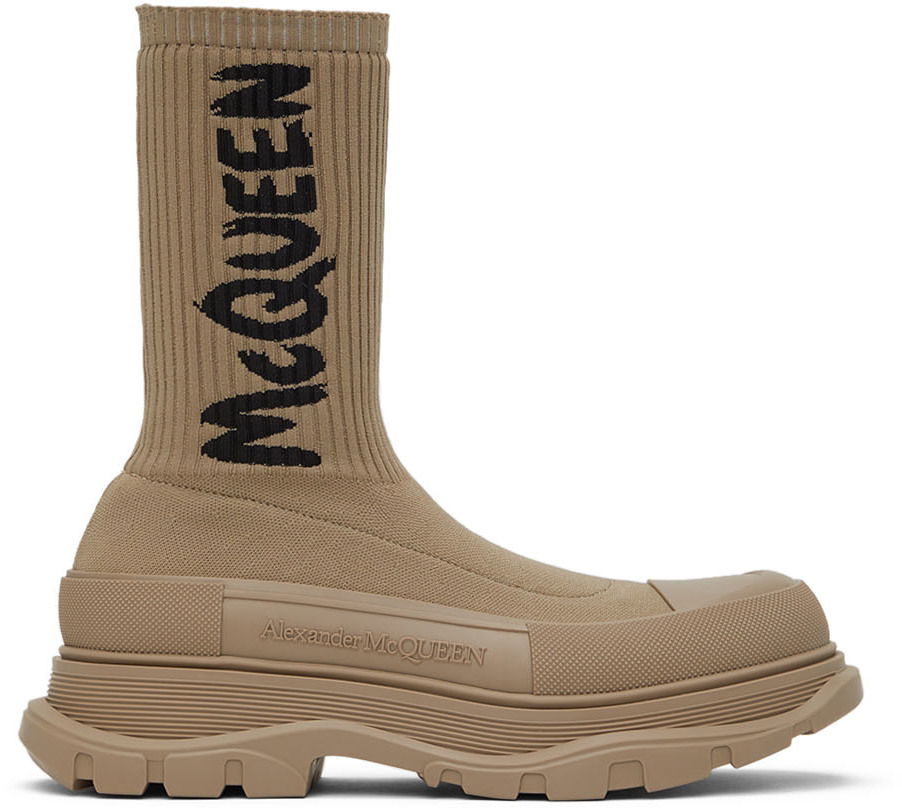 Tenisky a topánky Alexander McQueen Tread Slick High Sneakers Béžová | 705671W4TV1, 0