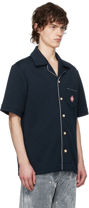 Košeľa Casablanca Casablanca Jacquard Monogram Shirt Navy | MPS25-SH-142-01, 1