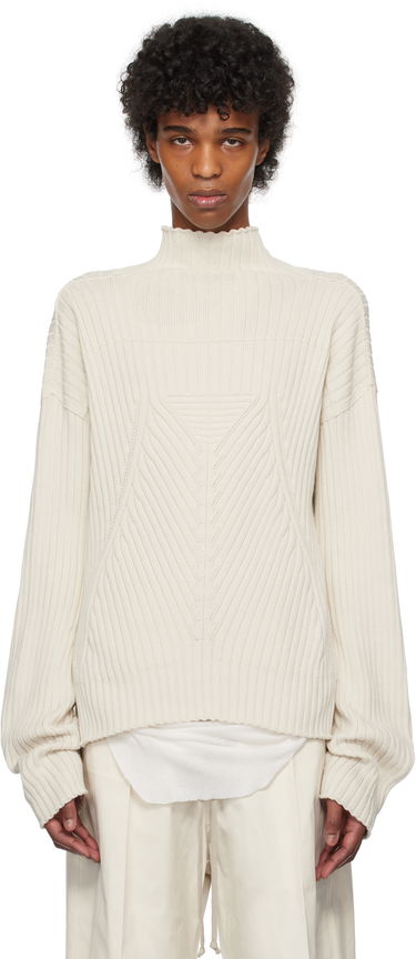 Sveter Rick Owens Rick Owens Hollywood Tabard Sweater Béžová | RU01E5663 KEC, 0