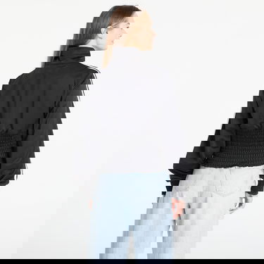 Bunda adidas Originals Smocked Fb Tt Full-Zip Track Jacket with 3-Stripes Čierna | KD0303, 2