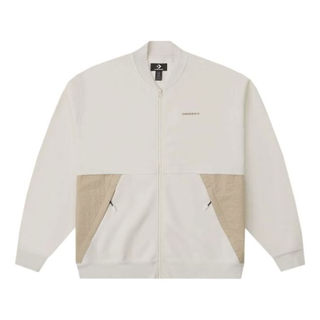 Bomber bunda Converse Wordmark Bomber Jacket Biela | 10025982-A02