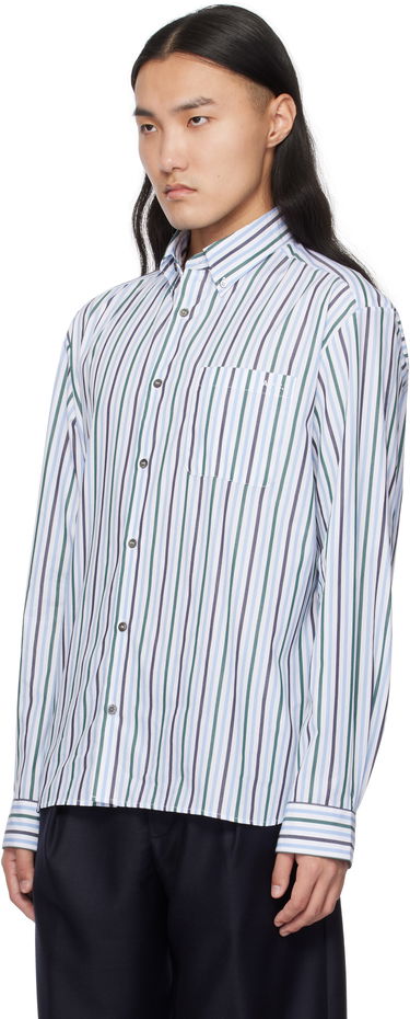 Košeľa A.P.C. Striped Logo Shirt Biela | COHEI-H12599, 3