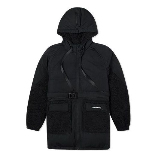 Prešívaná bunda Converse Down & Fleece Utility Jacket Čierna | 10021987-A02