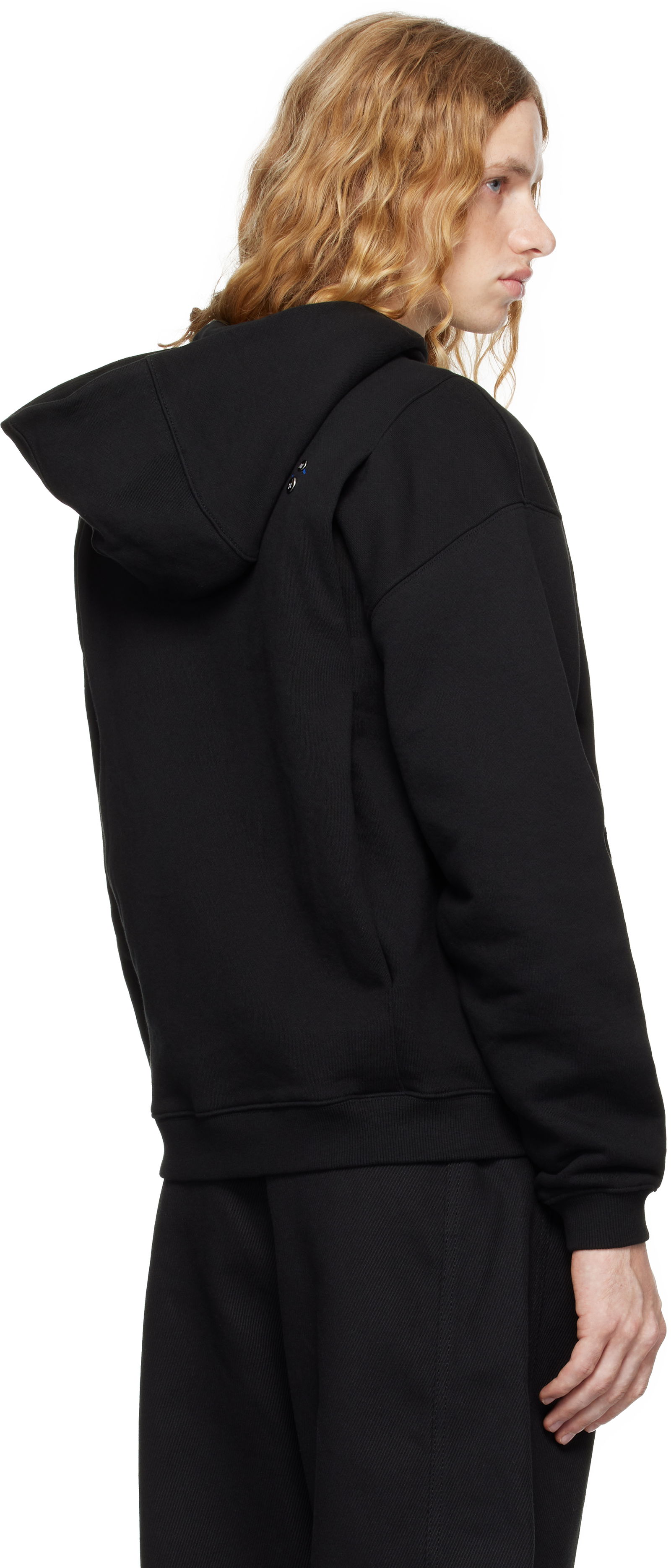 Black Patch Pocket Hoodie
