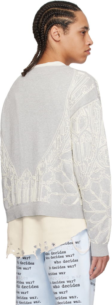 Sveter Who Decides War Who Decides War Notre Dame Sweater Šedá | 1110440021SS25, 2