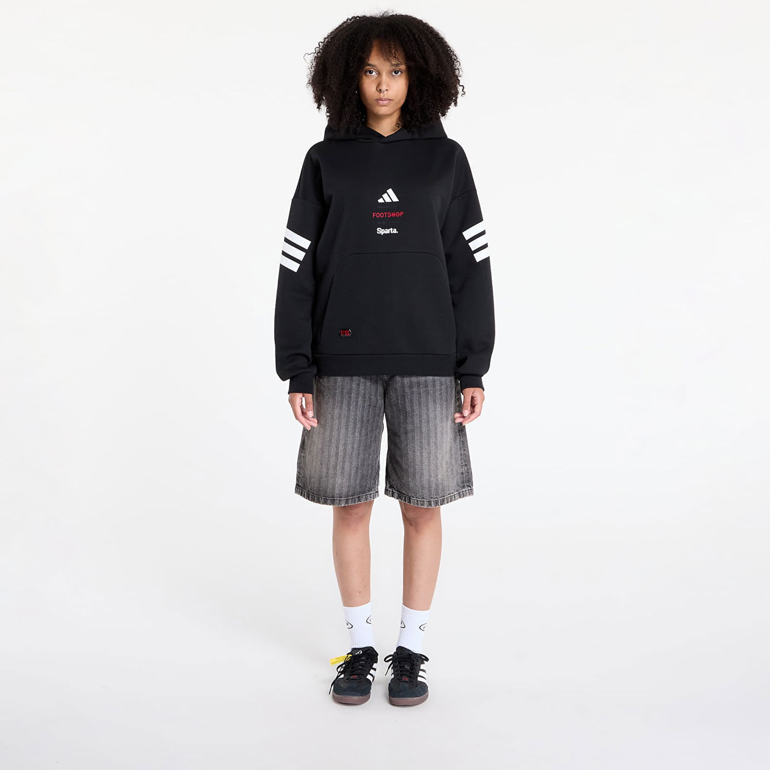 Mikina adidas Performance Footshop x Sparta Hoodie Čierna | FTSHP_490, 1