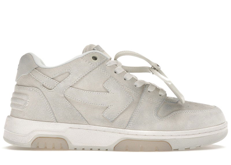 Tenisky a topánky Off-White Out of Office "OOO" Low Tops Vanilla White Suede Šedá | OMIA189S23LEA0110101, 0