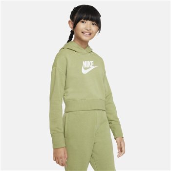 Nike Sportswear Club Older Kids French Terry Cropped Hoodie DC7210-334