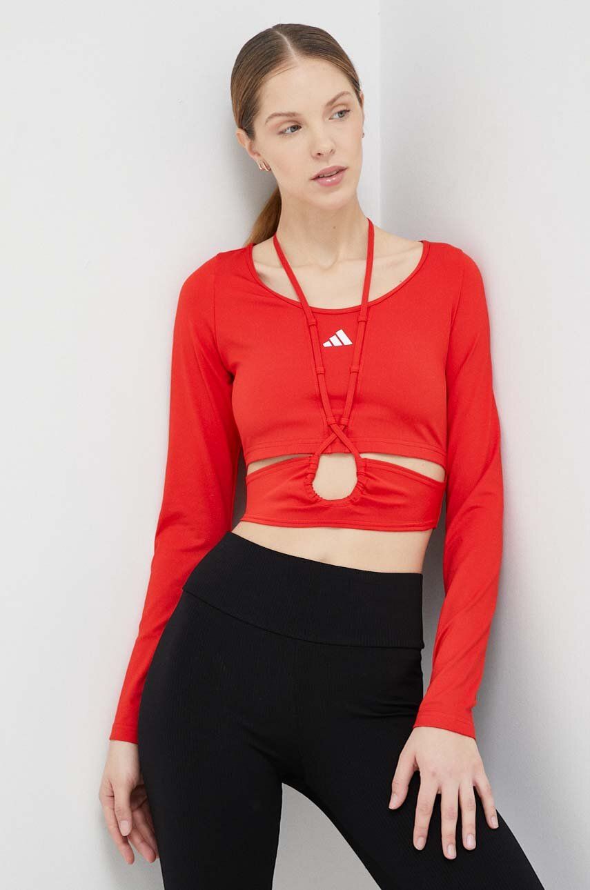 Crop Top adidas Performance Training Dance Top Červená | HS2328, 0