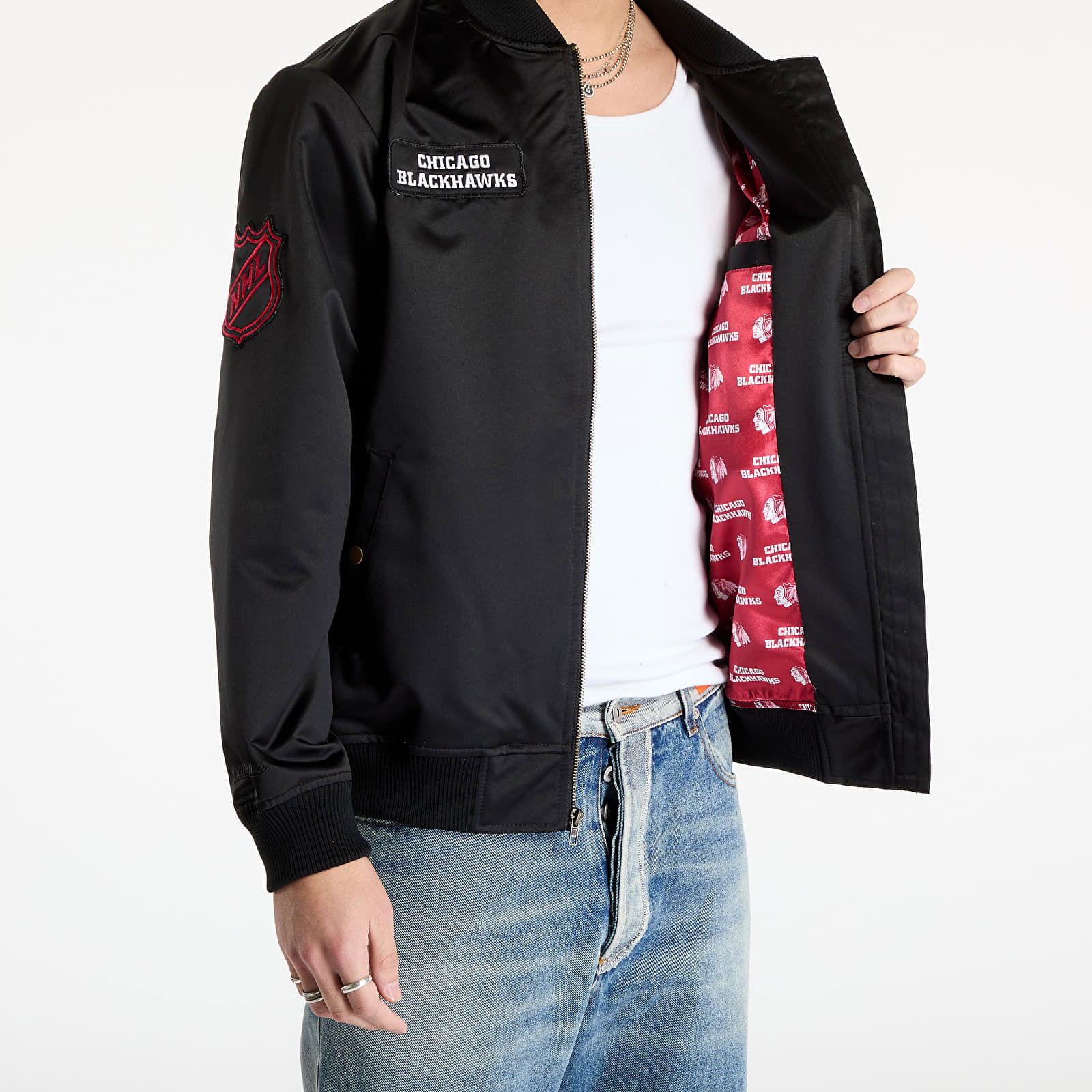 Team Leader Satin Bomber Jacket