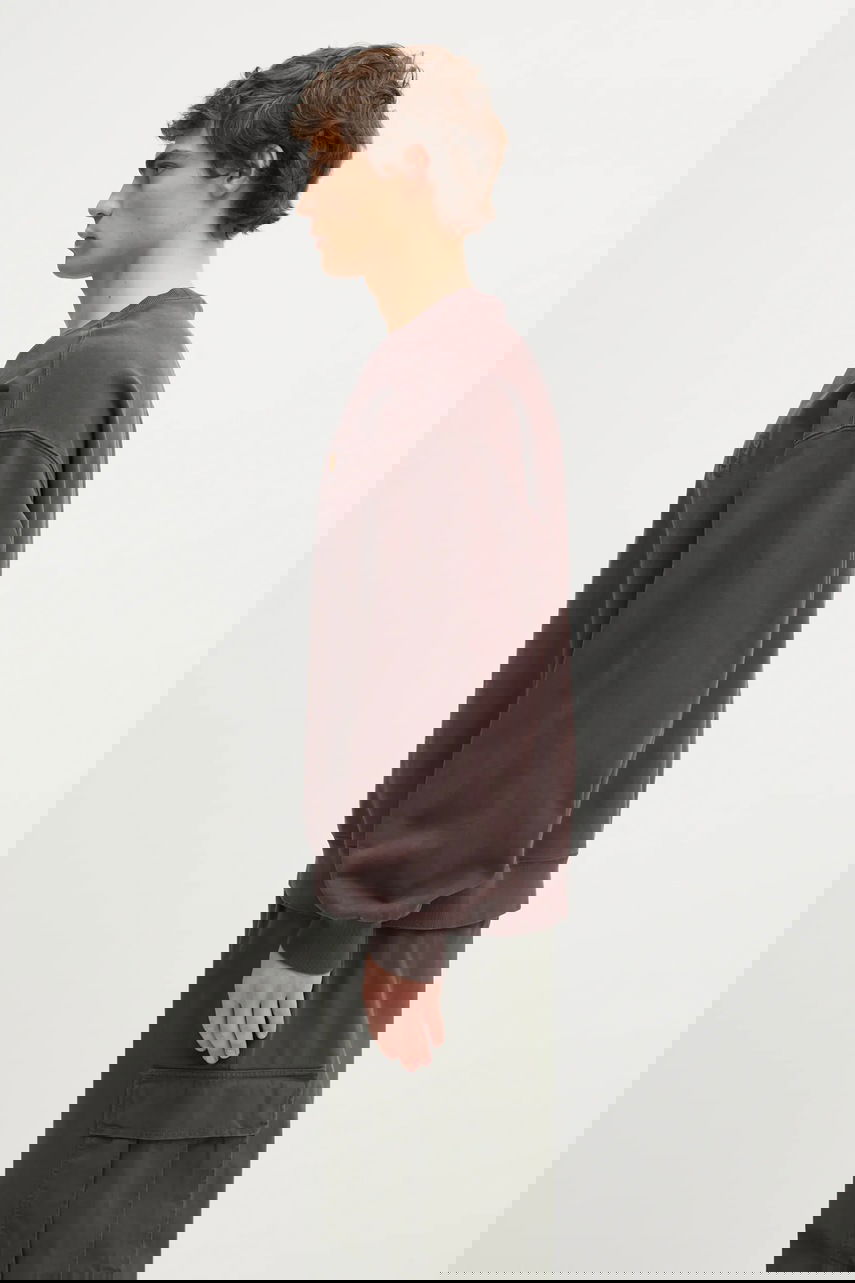 Mikina Carhartt WIP Vista Sweat Plain Cotton Sweatshirt Hnedá | I029522.33HGD, 1