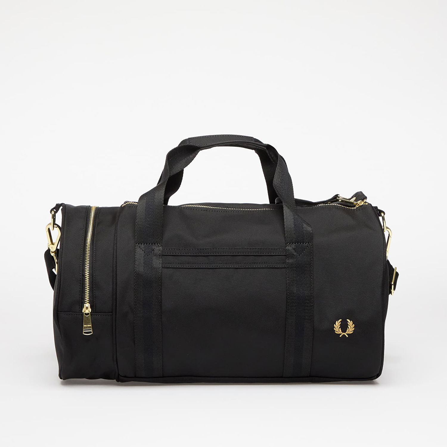 Cestovná taška Fred Perry Fred Perry Textured Nylon Barrel Bag Čierna | L9257 102, 0