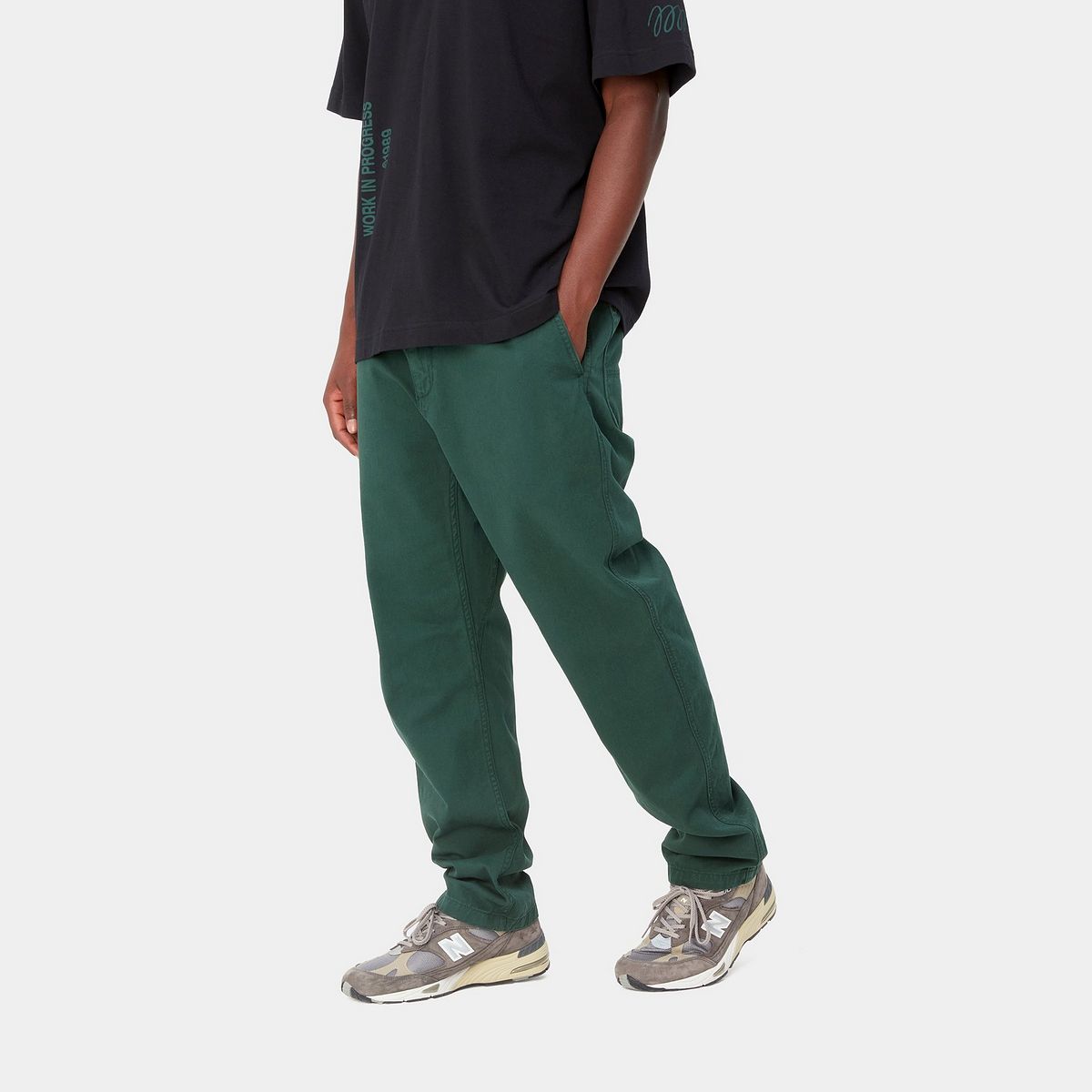 Flint Pant "Discovery Green garment dyed"