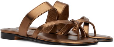 Doplnky Manolo Blahnik Manolo Blahnik Susa Thong Sandals Metalická | 223-1554, 3