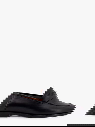 Tenisky a topánky Loro Piana Black Leather Loafers Čierna | FAP54288000, 0