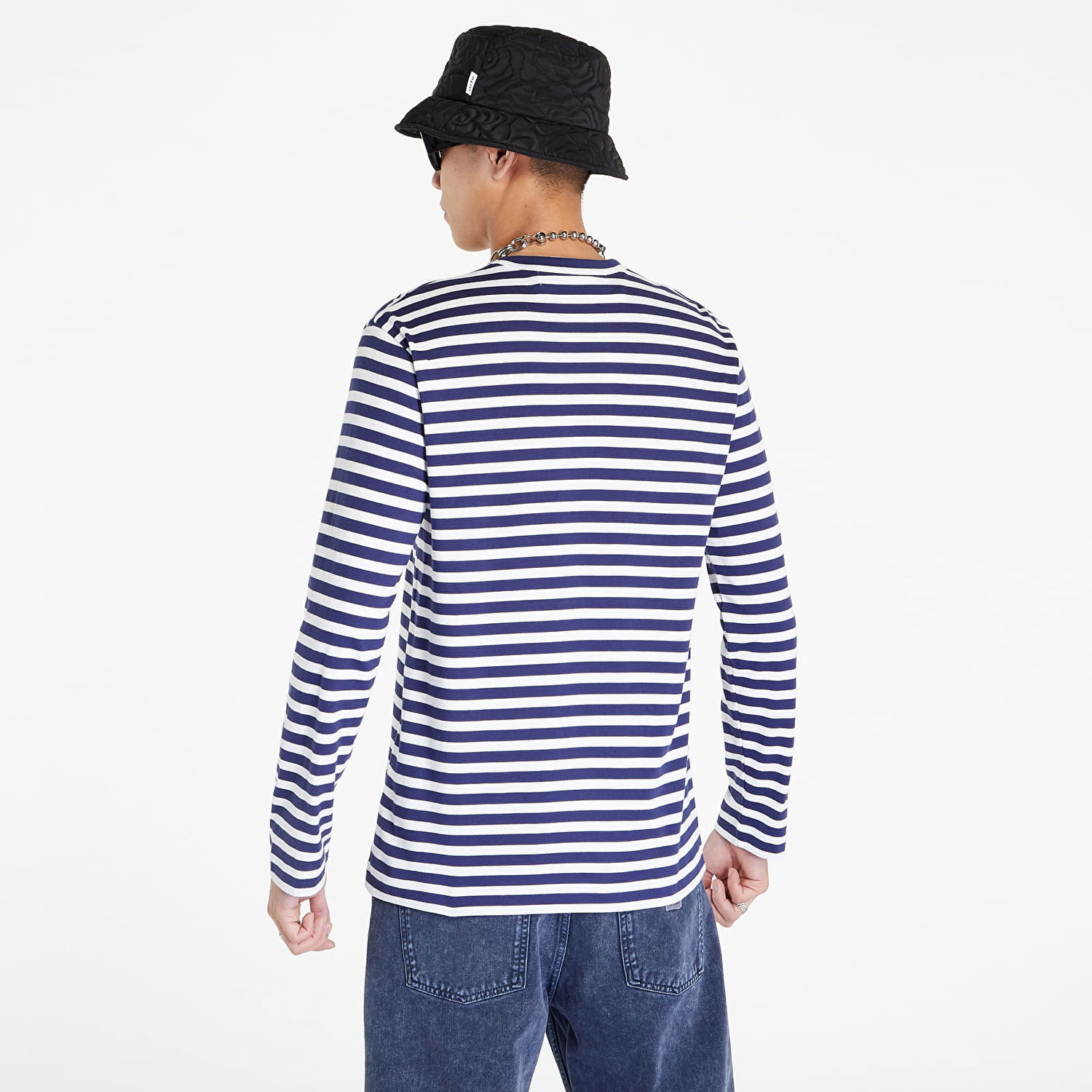 Tričko Comme des Garçons PLAY Long Sleeve Tee Navy | AZT010 navy, 1
