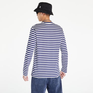 Tričko Comme des Garçons PLAY Long Sleeve Tee Navy | AZT010 navy, 1