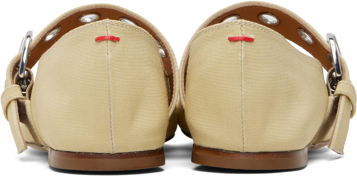 Starostlivosť o obuv Aeyde Aeyde Uma Eyelet Mary-Jane Ballerina Flats Béžová | A11-FL-RKLS08FL159-SS25-957-069, 1