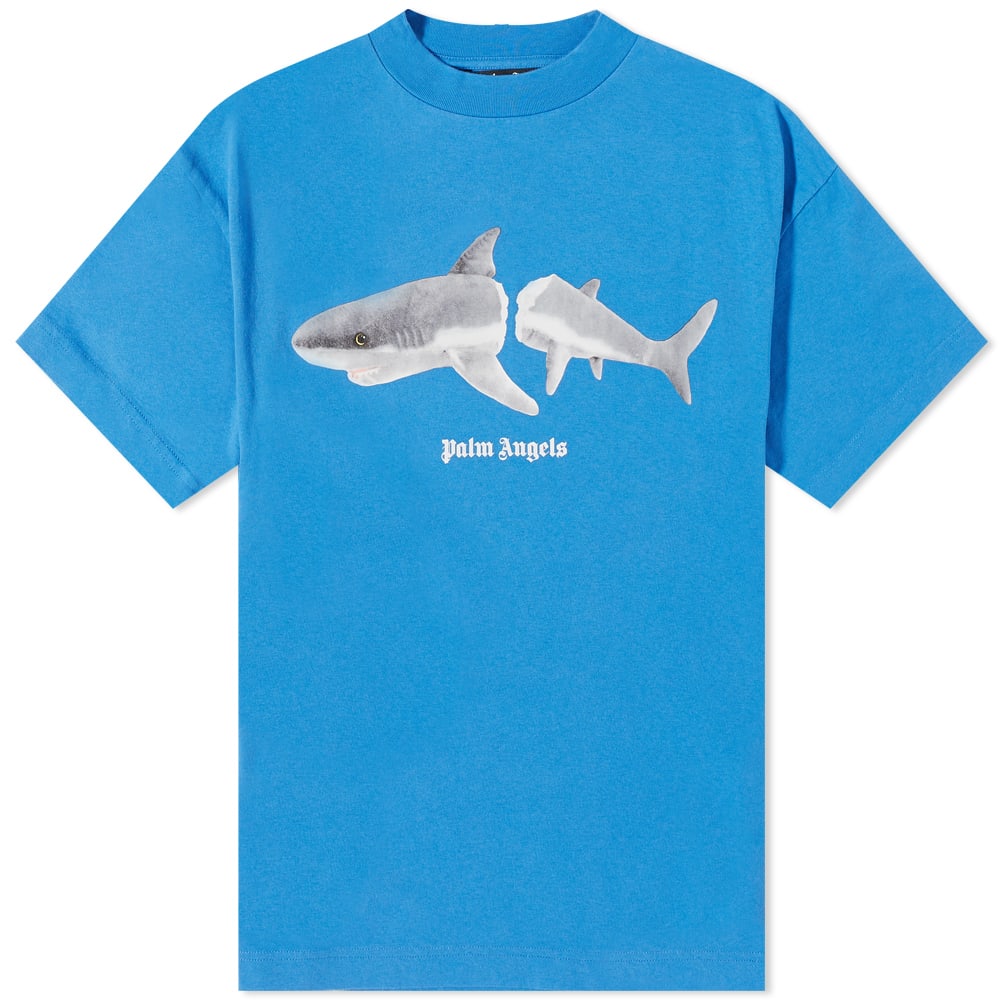 Tričko Palm Angels Shark Tee Modrá | PMAA001S22JER0114501, 0