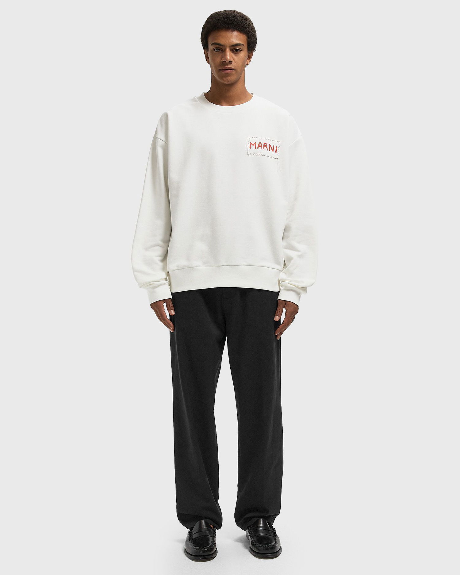 Mikina Marni Marni Women's Crewneck Sweatshirt Biela | FUMU0074X1-00W02, 1