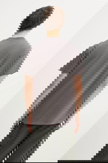 Tričko Carhartt WIP American Script T-Shirt Šedá | I029956-33C.XX, 4