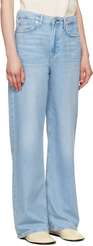 Džínsy rag & bone rag & bone Featherweight Logan Wide-Leg Jeans Modrá | WDD25S2935FWGR, 1