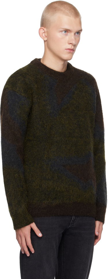 Sveter Paul Smith Paul Smith Photogram Leaves Mohair-Blend Sweater Zelené | M1R-923Y-N02512-73, 1