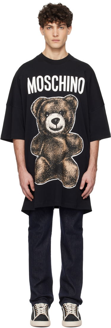 Tričko Moschino Moschino Oversized Teddy Bear Graphic Tee Čierna | 251ZZV071202441555, 0