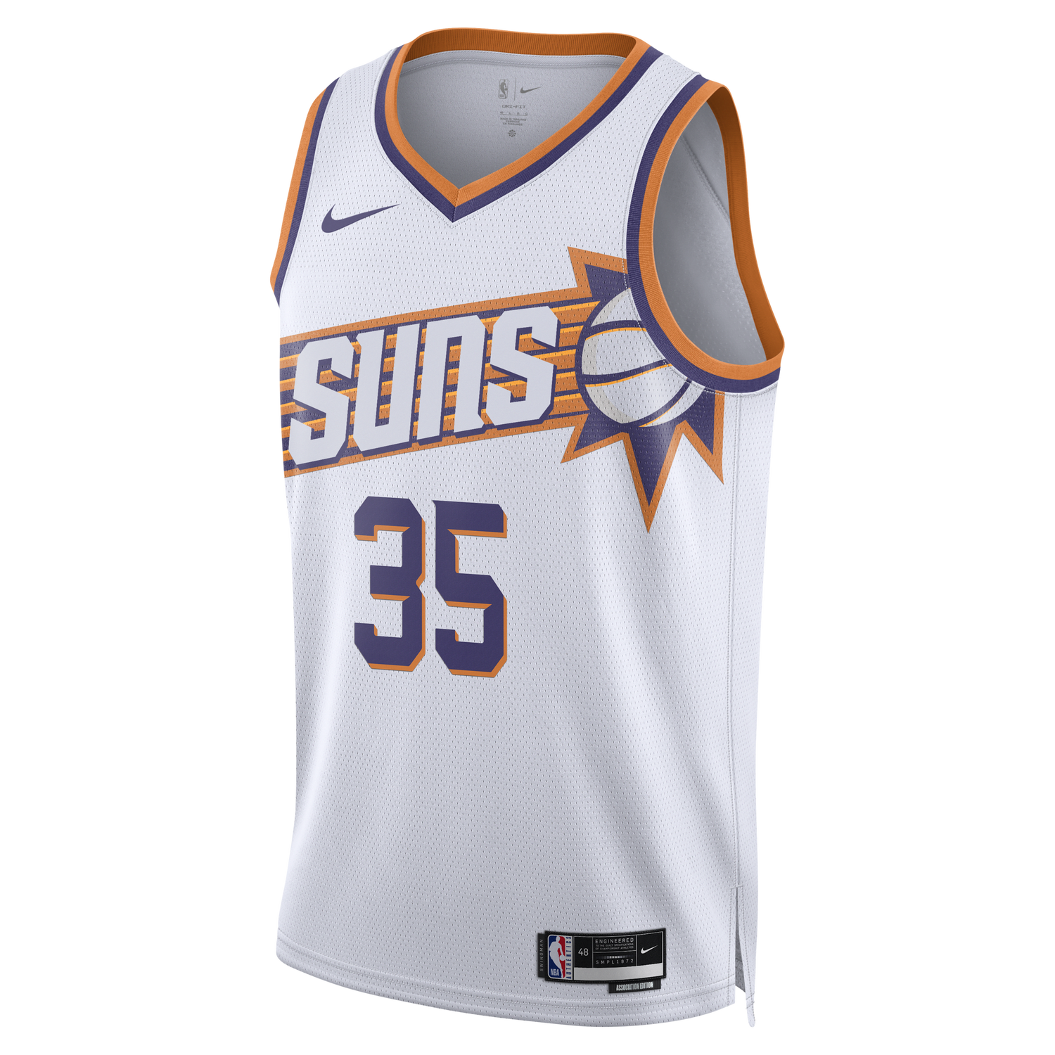 Dres Nike NBA PHOENIX SUNS DRI-FIT ASOSSIATION SWINGMAN JERSEY KEVIN DURANT Biela | DV4851-104, 1