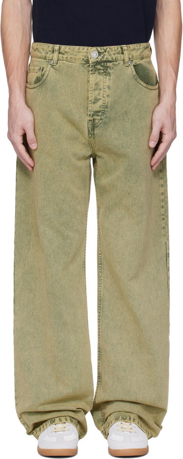 Džínsy AMI AMI Paris Large Fit Jeans Žltá | HTR450.DE0064, 0