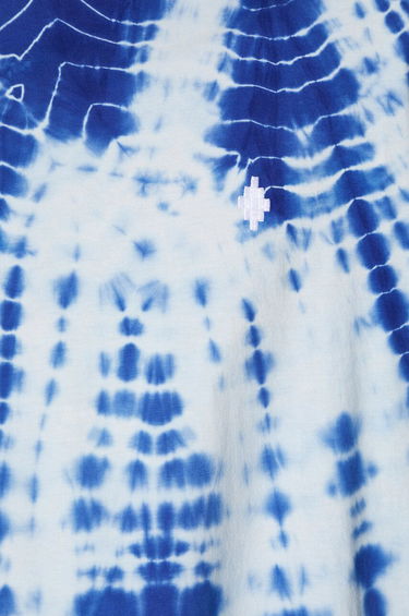 Tričko Marcelo Burlon Marcelo Burlon Soundwaves Tie-Dye T-Shirt Modrá | CMAA054S24JER0044501, 5