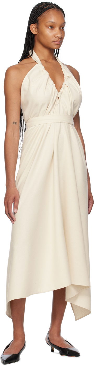 Baserange Node Halter Neck Maxi Dress
