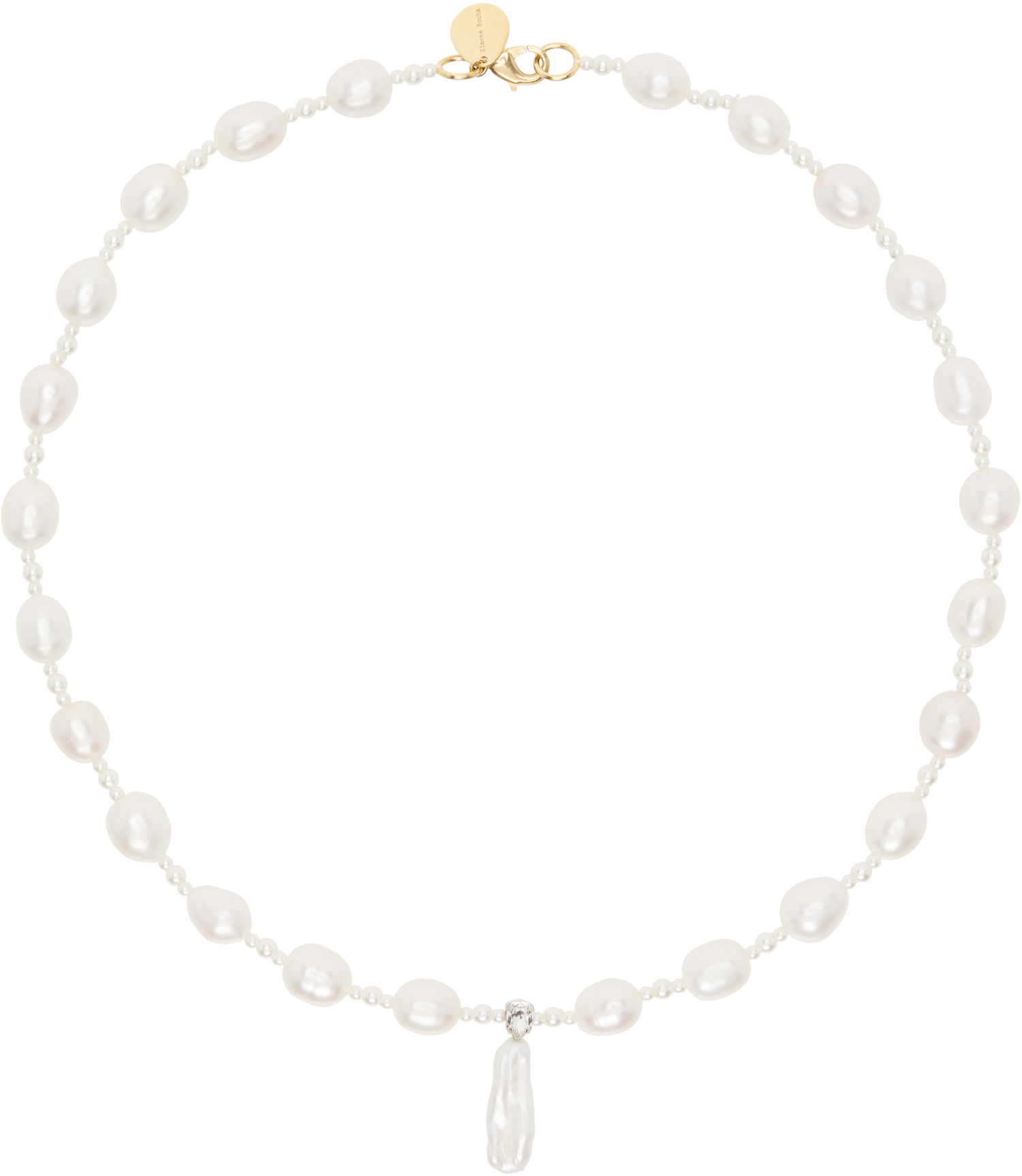 Náhrdelník Simone Rocha Simone Rocha Staccato Pendant Pearl Necklace Biela | NKS82 0913, 0