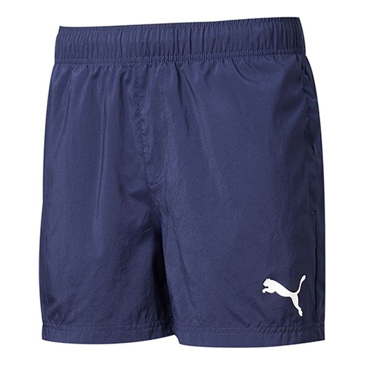 Plavky Puma Embossed Logo Fleece Shorts Modrá | 592975-49