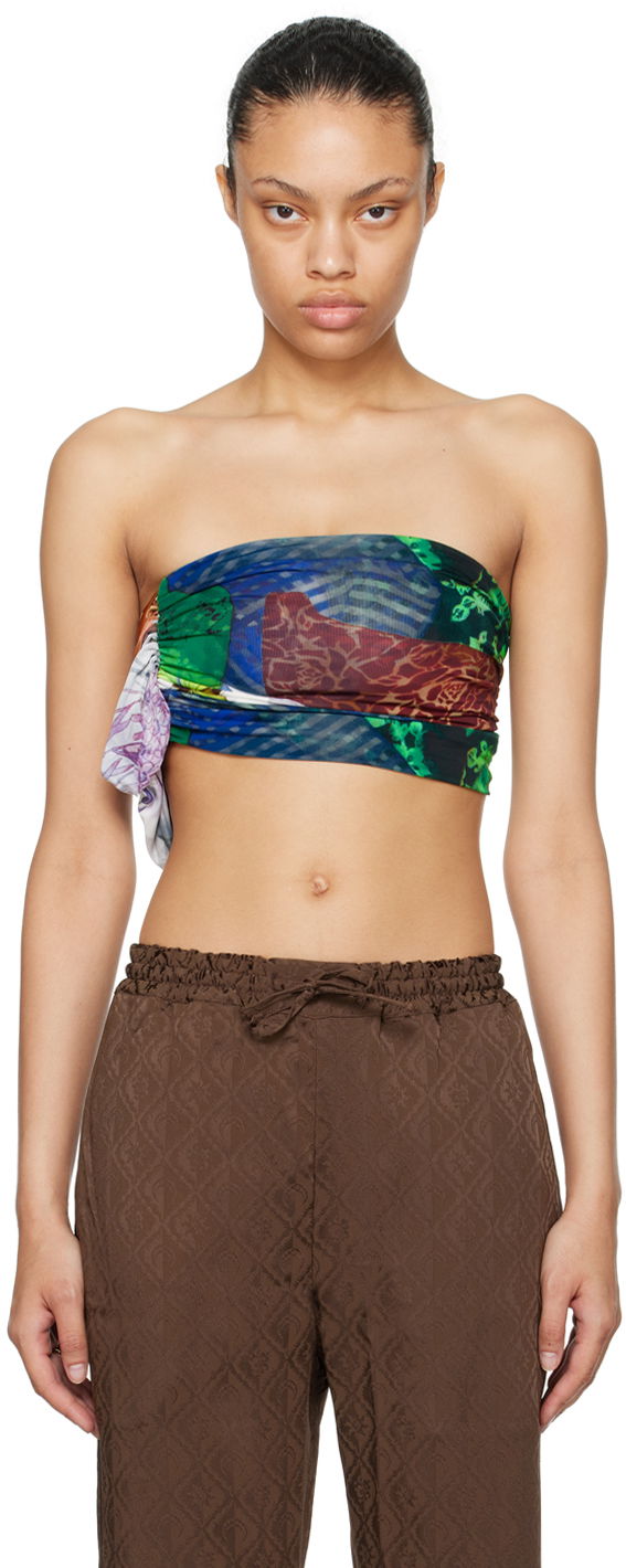 Crop Top Marine Serre Shelter Camisole Zelené | WTO053, 0