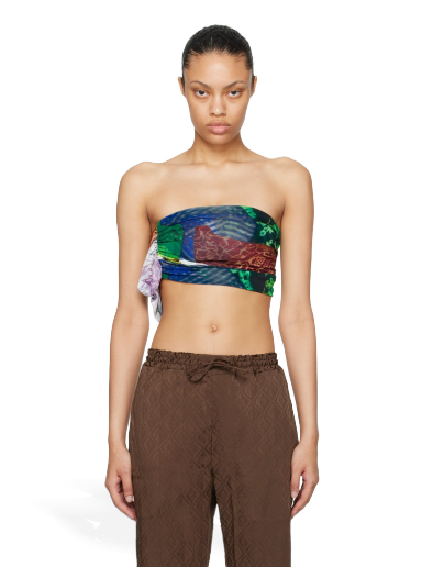 Crop Top Marine Serre Shelter Camisole Zelené | WTO053