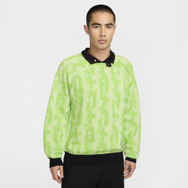 Sveter Nike FC Barcelona Football Knit Polo Zelené | FQ7802-701, 1