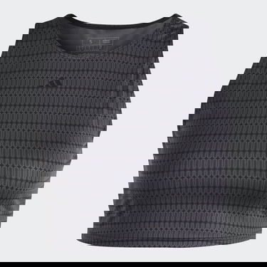 Tielko adidas Originals Yoga Studio Print Tank Top Čierna | IL3951, 4