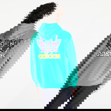 Mikina adidas Originals Trefoil Hoodie Tyrkysová | IM9685, 2