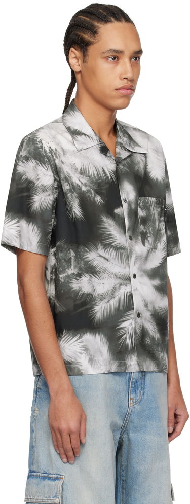 Košeľa Palm Angels Palm Angels Blueprint Palms Shirt Šedá | PMGG005S25FAB0031003, 1