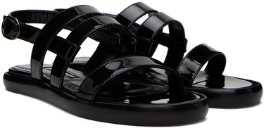 Doplnky Manolo Blahnik Manolo Blahnik Memaar Patent Leather Sandals Čierna | 123-2193, 3