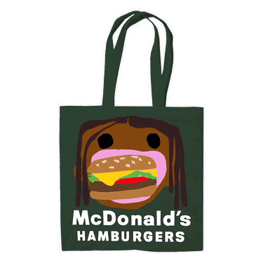 Tote bag Cactus Jack by Travis Scott Cactus Plant Flea Market x Burger Mouth Tote Zelené | CJMD AB175 GREE, 0