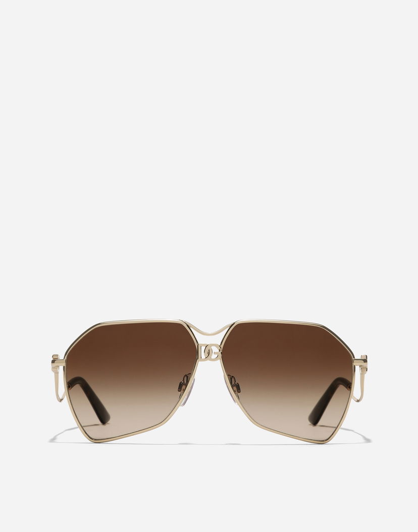 Slnečné okuliare Dolce & Gabbana Dg Filo Geometric Frame Gradient Sunglasses New Arrivals Metalická | VG2326VM2139V000