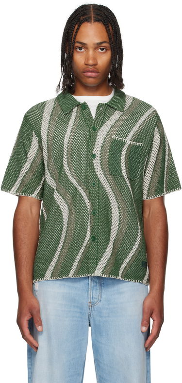 Košeľa Dime Dime Soleil Button Up Knit Shirt Zelené | DIMESU257GRN, 0