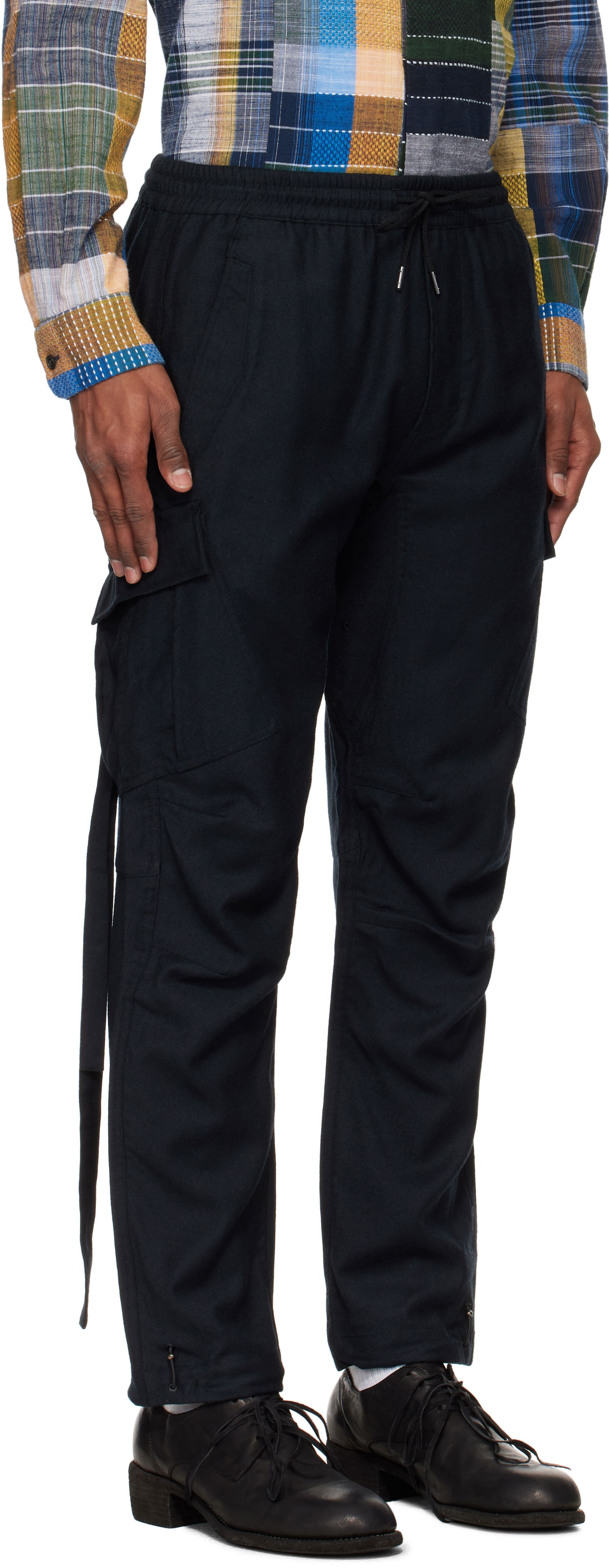 Cargo nohavice Maharishi Maharishi Merino Wool Track Cargo Pants Navy | 6068, 1