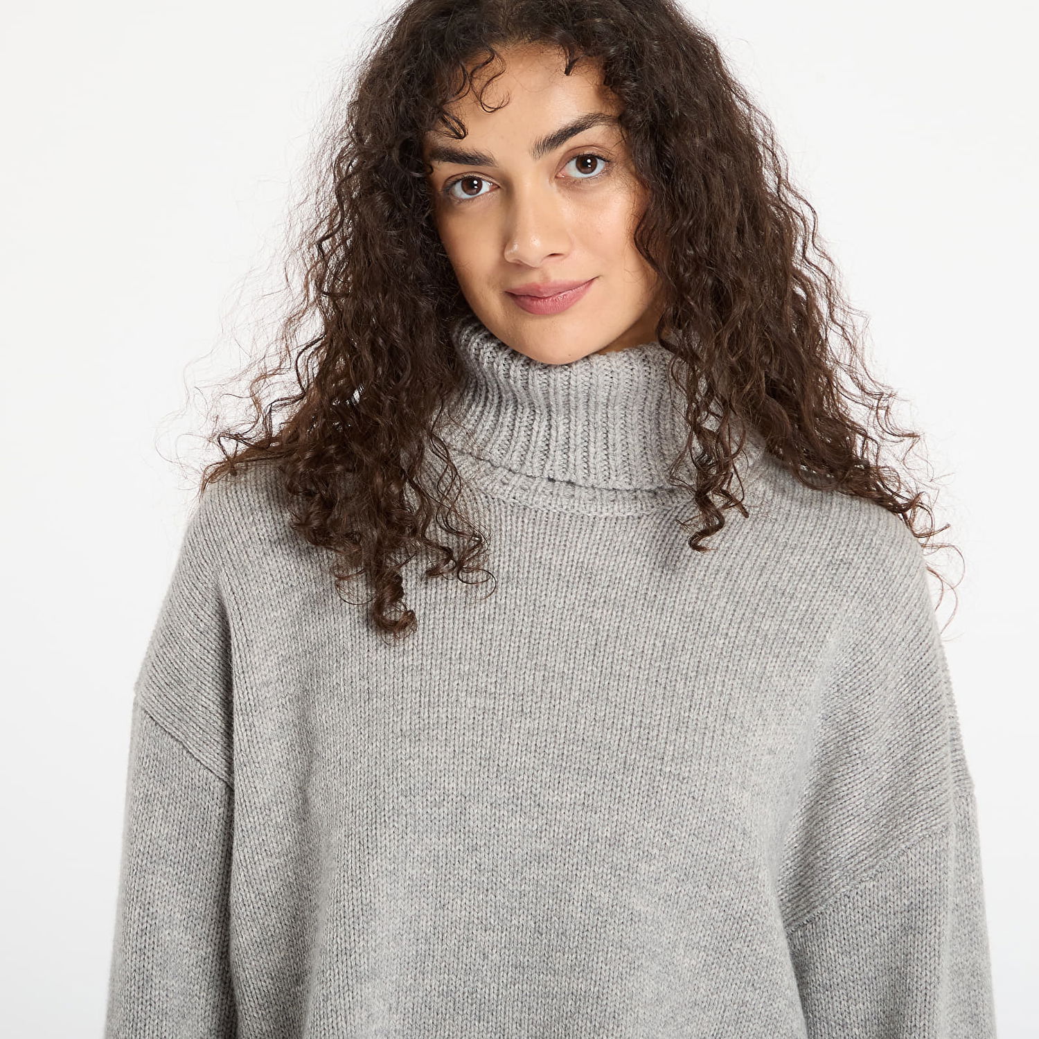 Sveter Samsoe Samsoe Sakeiku Turtleneck Sweater Šedá | F24400069_CLR000337, 1