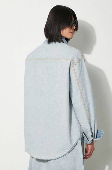 Košeľa VETEMENTS VETEMENTS Inside-Out Relaxed Denim Shirt Modrá | UE64SH500N, 2